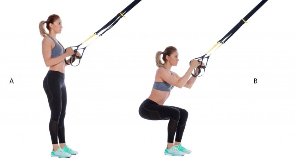 Guide til squats med trx systemet