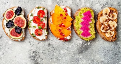 Flere forskellige toast