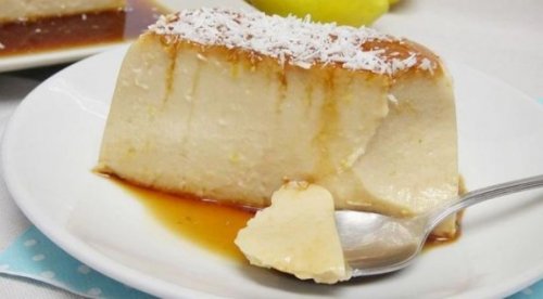 dessert på tallerken