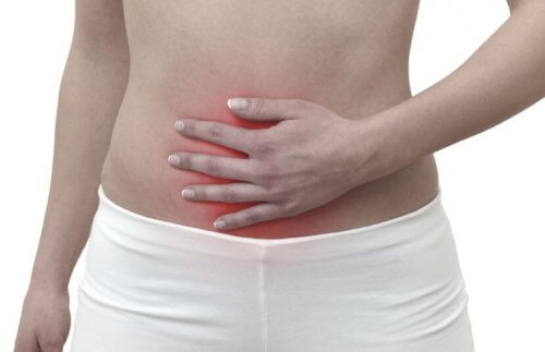 person med mavesmerter