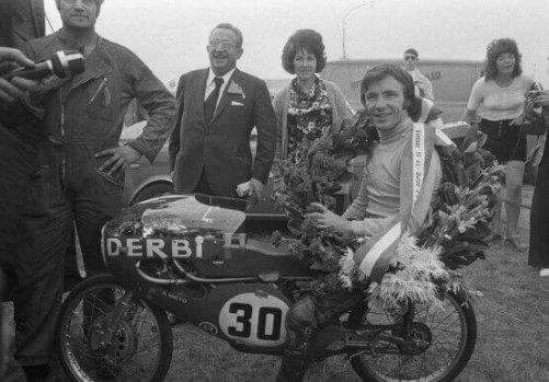 gammelt fotografi af Ángel Nieto