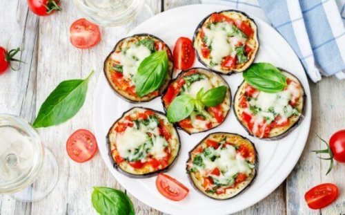 aubergine pizza