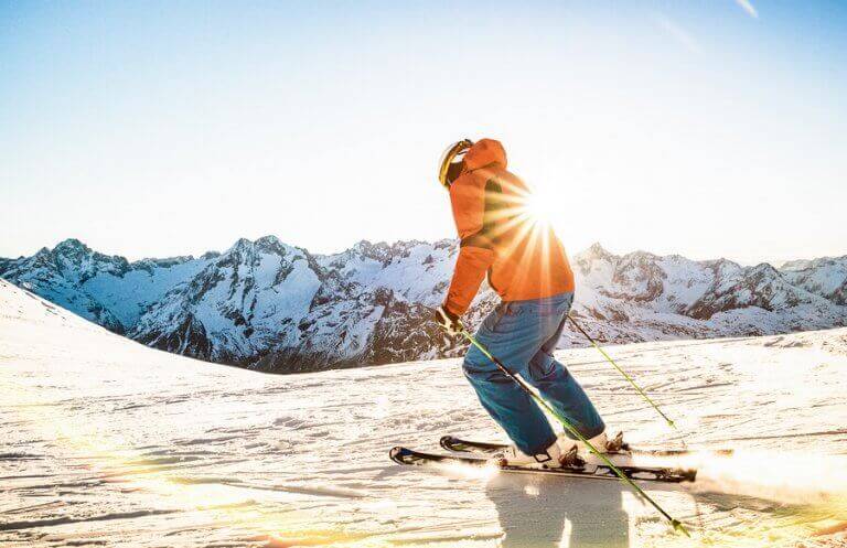 person på ski