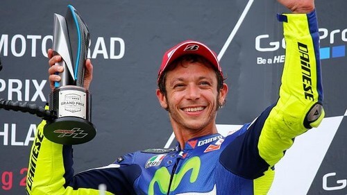 Valentino Rossi efter en sejr