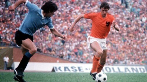 Johan Cruyf i en kamp