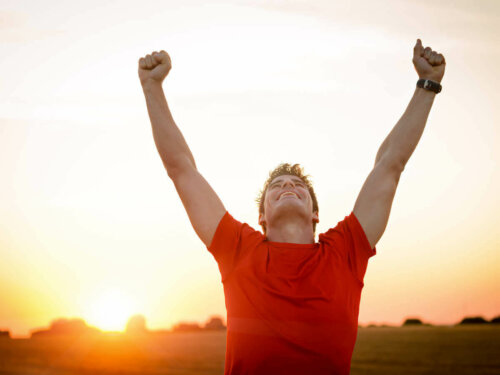 mand der fejrer en bedrift