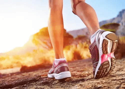 Løber på stenunderlag