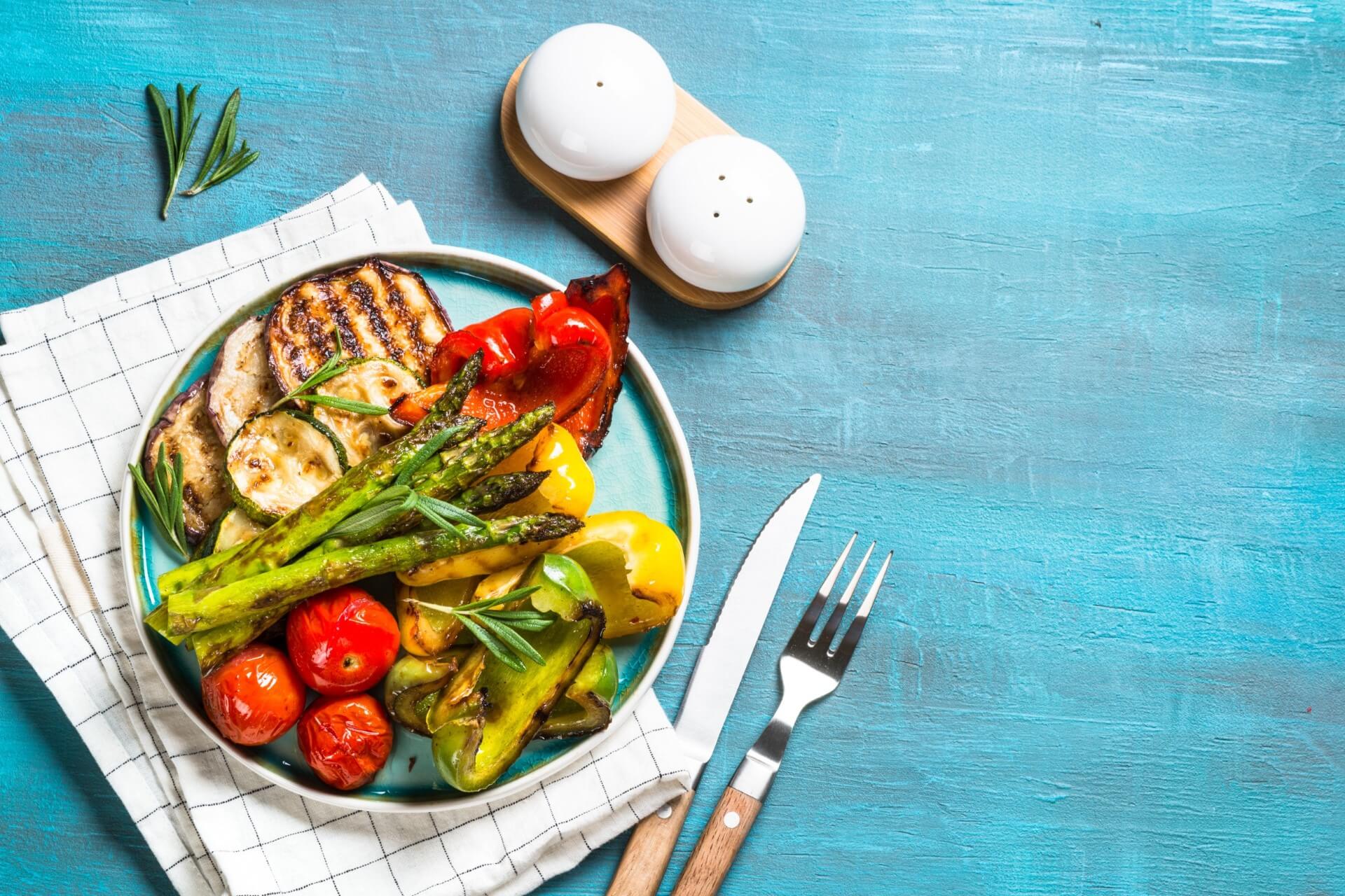 Grillede grøntsager kan føre til en sund livsstil